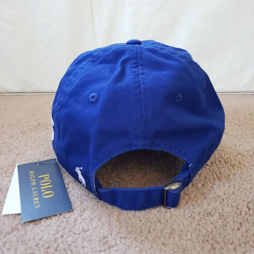 NWT Polo Ralph Lauren France 2026 Soccer Adult Blue Strapback Hat Cap Football